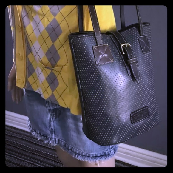 Dooney & Bourke Handbags - Dooney & Bourke Perforated Leather Shoulder/Tote